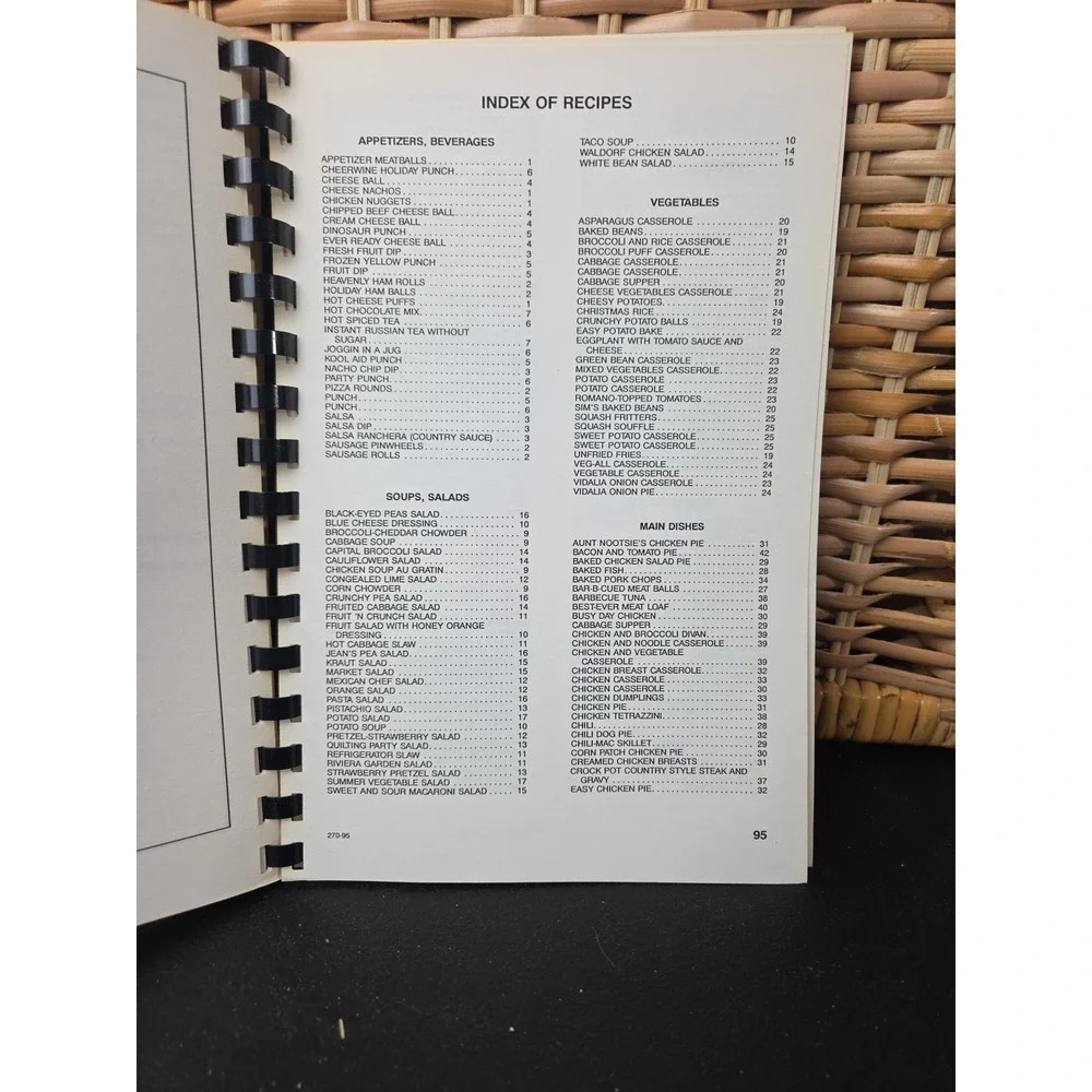 Mt. Olive Lutheran Church Newton NC Cookbook 1995 North Carolina